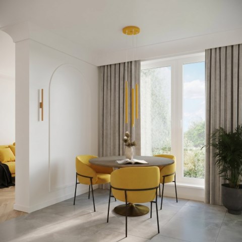 Lampa wisząca PASTELO 3P żółta