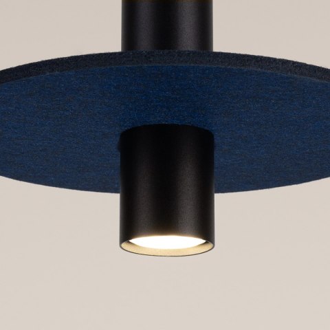 Lampa wisząca PELTA 1 czarna/granatowa