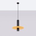 Lampa wisząca PELTA 1 czarna/żółta