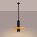 Lampa wisząca PELTA 1 czarna/żółta