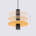 Lampa wisząca PELTA 1 czarna/żółta