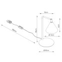 Lampa biurkowa NOX czarna