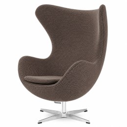 Fotel Egg Jajo Premium Treviso Aksamitny obrotowy z funkcją bujania w tkaninie Sonic Fabb (Sonic 40) Brązowy Fabb (Sonic 40) Brą