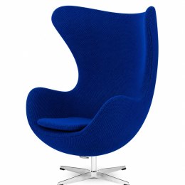 Fotel Egg Jajo Premium Treviso Aksamitny obrotowy z funkcją bujania w tkaninie Sonic Fabb (Sonic 88) Granatowy Fabb (Sonic 88) G