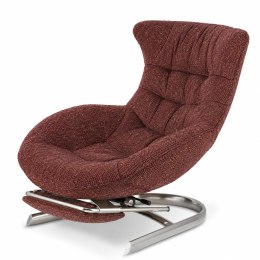 Fotel Gard z wysuwanym podnóżkiem w tkaninie Fabb XZ Hevre (Hevre 59) Ceglasta czerwień Fabb (Hevre 59) Ceglasta czerwień Fabb