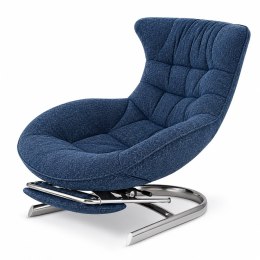 Fotel Gard z wysuwanym podnóżkiem w tkaninie Fabb XZ Raven (Raven 86) Granatowy Fabb (Raven 86) Granatowy Fabb