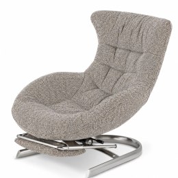 Fotel Gard z wysuwanym podnóżkiem w tkaninie Fabb XZ Hevre (Hevre 34) Szarobeżowy Fabb (Hevre 34) Szarobeżowy Fabb