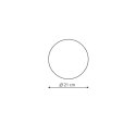 Light Prestige Plafon Platillo 21 cm czarny LED CCT