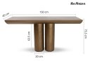 MaMaison konsola TIDAL 150 złota