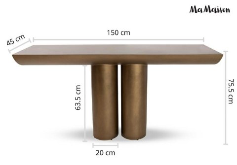 MaMaison konsola TIDAL 150 złota