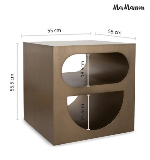 MaMaison stolik VECTOR 55 szczotkowane złoto