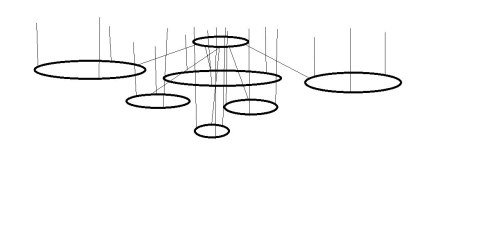 Lampa wisząca Ledowe Okręgi No.6 projekt indywidualny