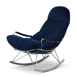 Fotel na płozach Vind XZ Ciemnogranatowy (SWAN-18) Chromowana Ciemnogranatowy (SWAN-18)