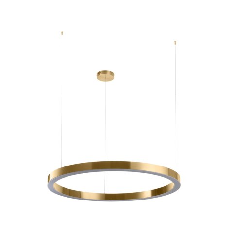 Lampa wisząca CIRCLE 100 cm - LED, ring mosiądz szczotkowany