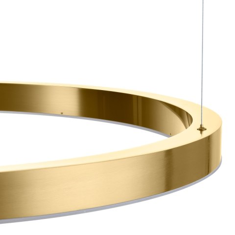 Lampa wisząca CIRCLE 100 cm - LED, ring mosiądz szczotkowany