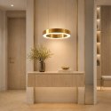 Lampa wisząca CIRCLE 40 cm - LED, ring mosiądz szczotkowany