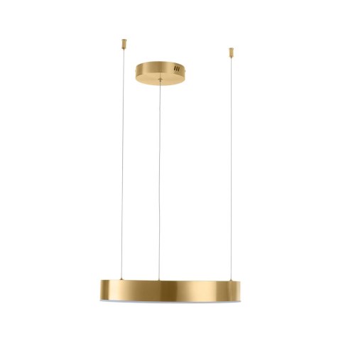 Lampa wisząca CIRCLE 40 cm - LED, ring mosiądz szczotkowany