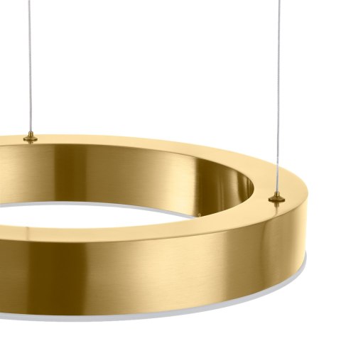 Lampa wisząca CIRCLE 40 cm - LED, ring mosiądz szczotkowany