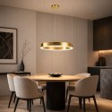 Lampa wisząca CIRCLE 60 cm - LED, ring mosiądz szczotkowany