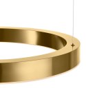 Lampa wisząca CIRCLE 60 cm - LED, ring mosiądz szczotkowany