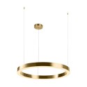 Lampa wisząca CIRCLE 80 cm - LED, ring mosiądz szczotkowany
