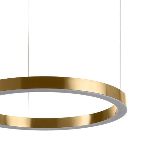 Lampa wisząca CIRCLE 80 cm - LED, ring mosiądz szczotkowany