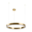 Lampa wisząca CIRCLE 80 cm - LED, ring mosiądz szczotkowany