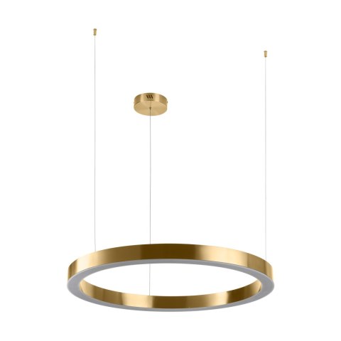 Lampa wisząca CIRCLE 80 cm - LED, ring mosiądz szczotkowany
