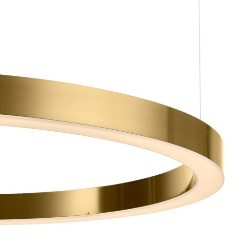Lampa wisząca CIRCLE 80 cm - LED, ring mosiądz szczotkowany