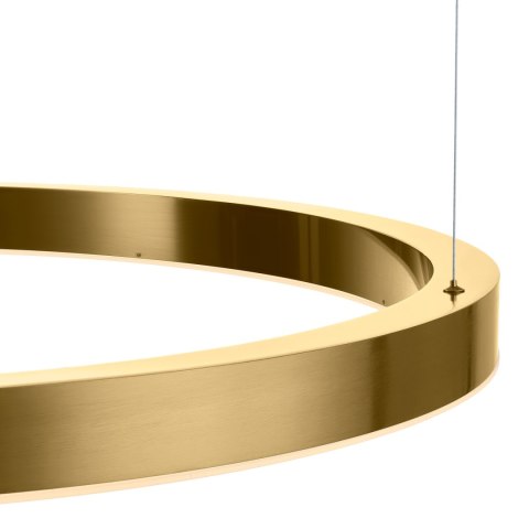 Lampa wisząca CIRCLE 80 cm - LED, ring mosiądz szczotkowany