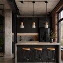 Lampa wisząca CONCRETE 12 cm- szary beton, drewno