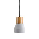 Lampa wisząca CONCRETE 12 cm- szary beton, drewno