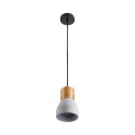 Lampa wisząca CONCRETE 12 cm- szary beton, drewno