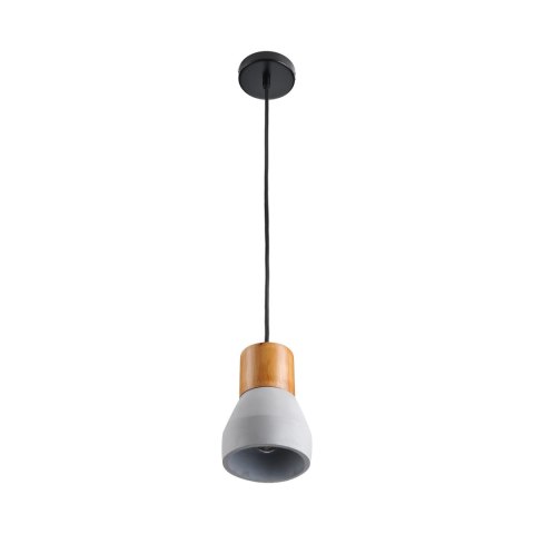 Lampa wisząca CONCRETE 12 cm- szary beton, drewno