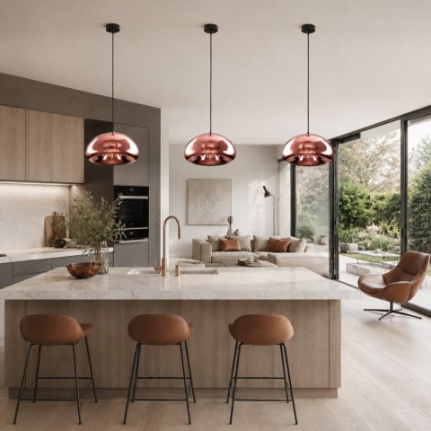 Lampa wisząca VICTORY GLOW M miedziana 30 cm