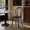 Krzesło CAFE czarne w stylu secesyjnym