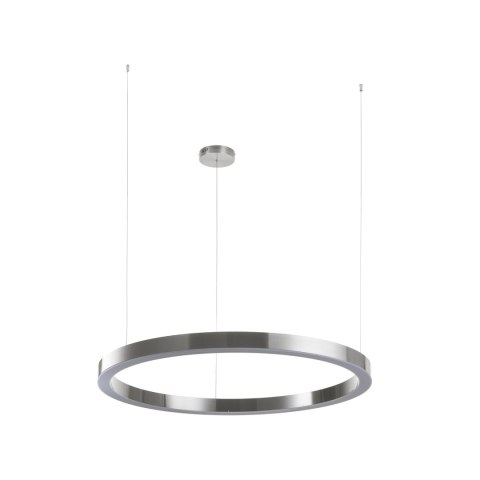 Lampa wisząca CIRCLE 100 cm - LED, ring nikiel szczotkowany