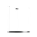 Lampa wisząca CIRCLE 100 cm - LED, ring nikiel szczotkowany