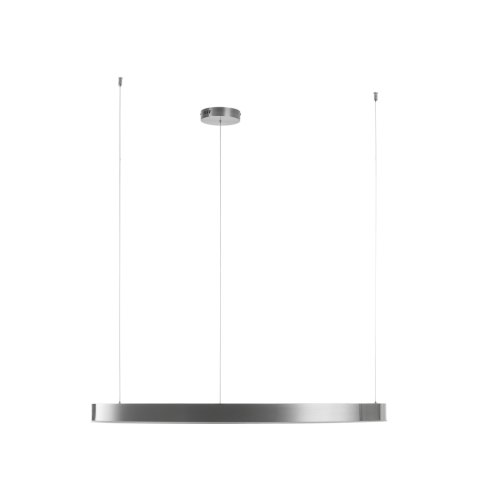 Lampa wisząca CIRCLE 100 cm - LED, ring nikiel szczotkowany