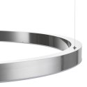 Lampa wisząca CIRCLE 100 cm - LED, ring nikiel szczotkowany