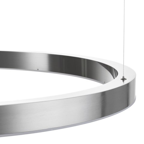 Lampa wisząca CIRCLE 100 cm - LED, ring nikiel szczotkowany