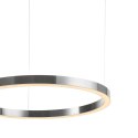 Lampa wisząca CIRCLE 100 cm - LED, ring nikiel szczotkowany