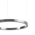 Lampa wisząca CIRCLE 100 cm - LED, ring nikiel szczotkowany
