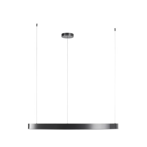 Lampa wisząca CIRCLE 100 cm - LED, ring tytan szczotkowany