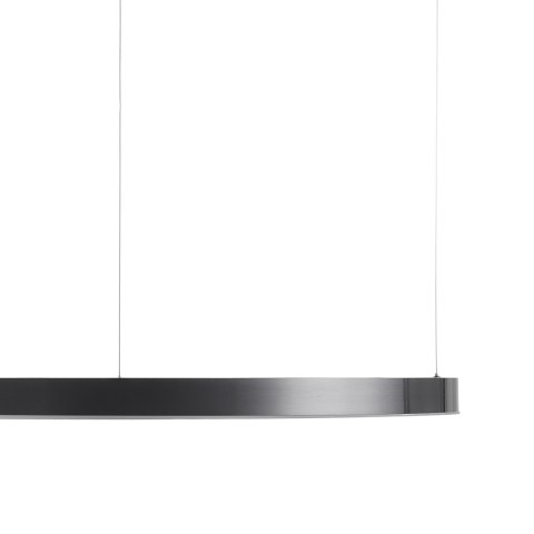 Lampa wisząca CIRCLE 100 cm - LED, ring tytan szczotkowany