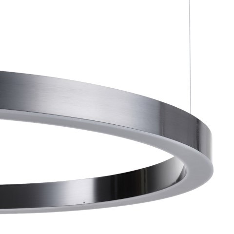 Lampa wisząca CIRCLE 100 cm - LED, ring tytan szczotkowany