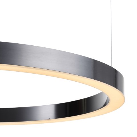 Lampa wisząca CIRCLE 100 cm - LED, ring tytan szczotkowany