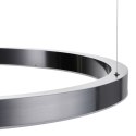 Lampa wisząca CIRCLE 100 cm - LED, ring tytan szczotkowany