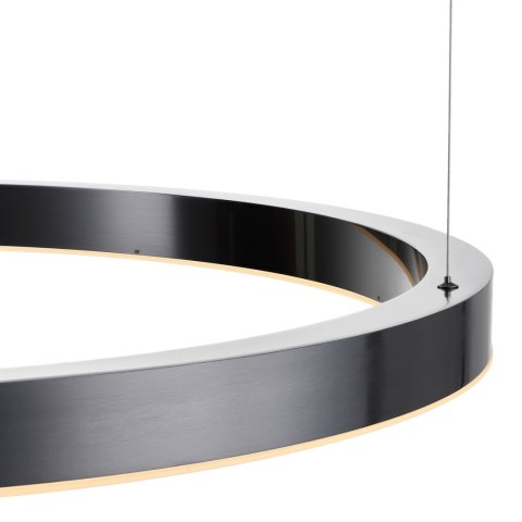 Lampa wisząca CIRCLE 100 cm - LED, ring tytan szczotkowany