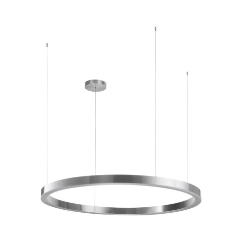Lampa wisząca CIRCLE 120 cm - LED, ring nikiel szczotkowany